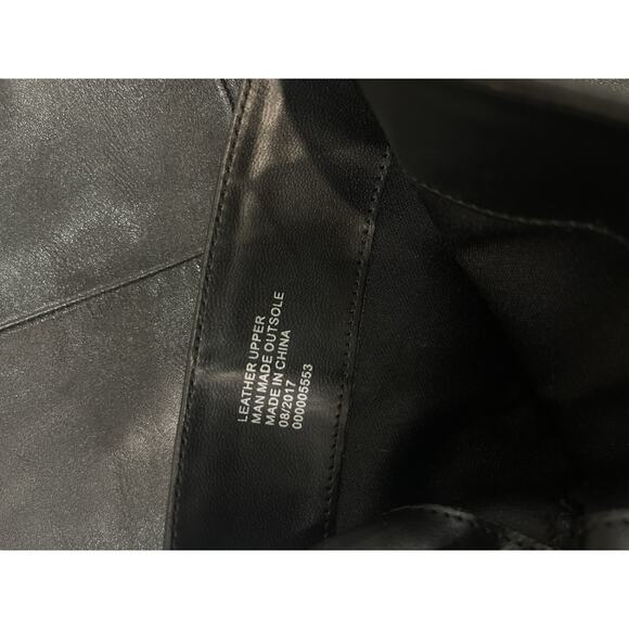 KURT GEIGER LONDON Vito Over-The-Knee Boots In Black Leather Sz EU 37 US 6.5 - Picture 5 of 6